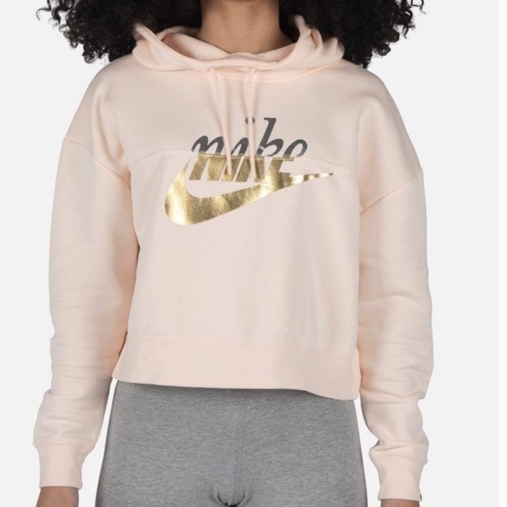 Nike Rally Metallic Peach Clash Crop size M Athleisure